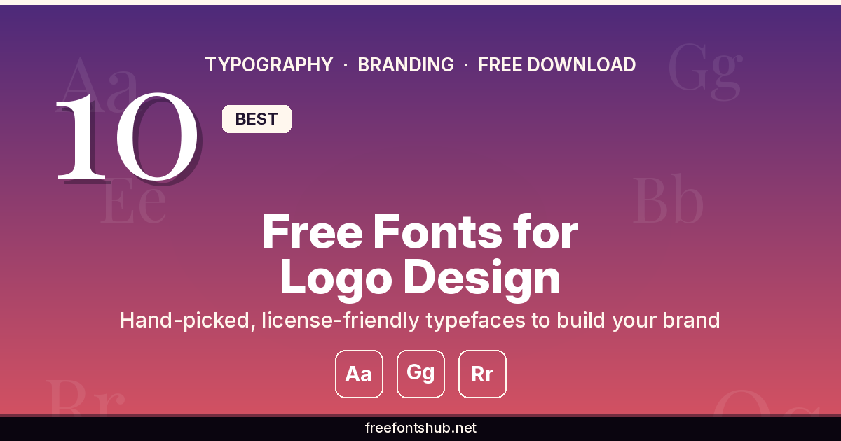 10 Best Free Fonts for Logo Design