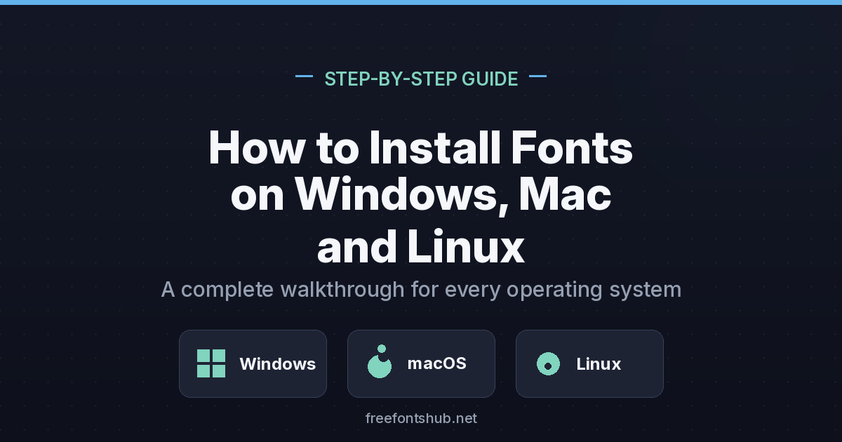 How to Install Fonts on Windows, Mac, and Linux (Step-By-Step Guide)?