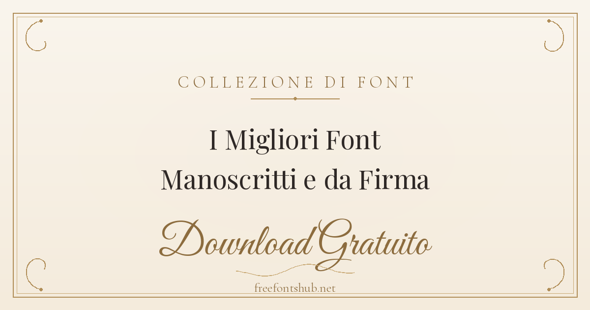 I migliori font manoscritto e per firma da scaricare gratis