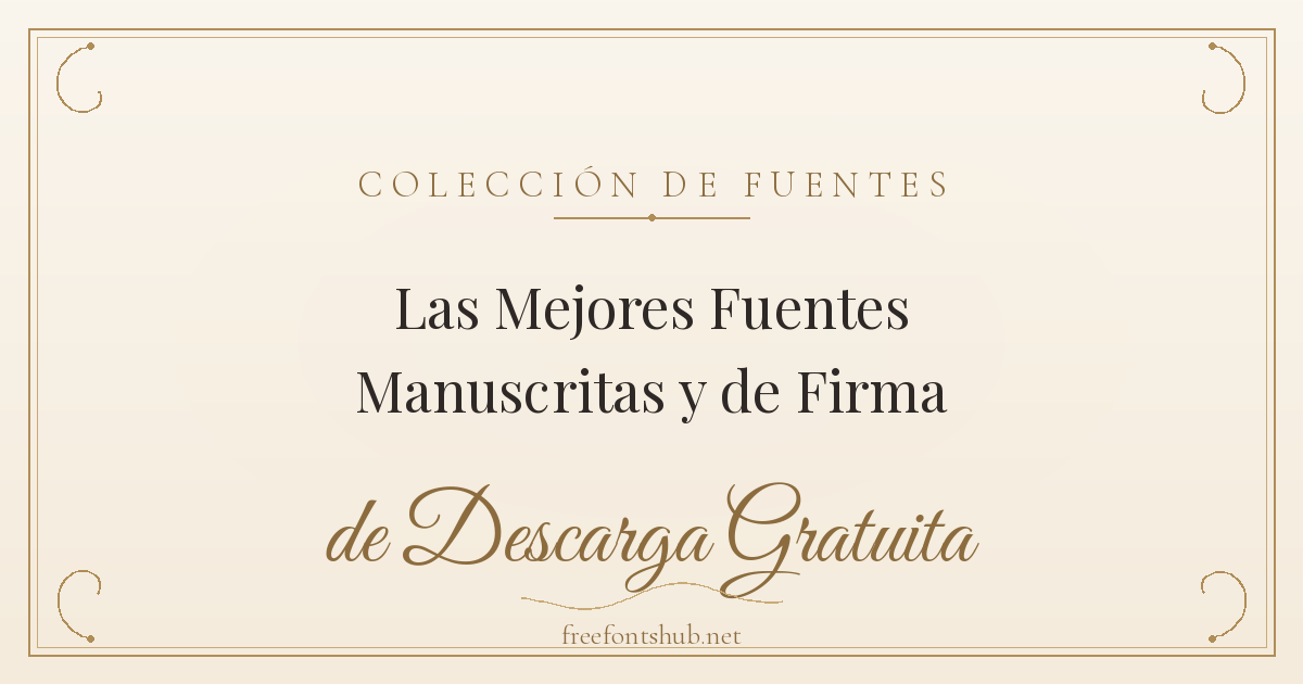 Las mejores fuentes manuscritas y de firma para descarga gratuita