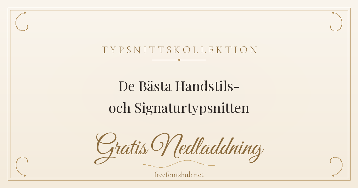 Bästa handstils- och signaturteckensnitten för gratis nedladdning