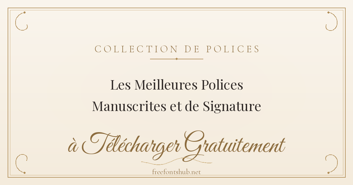 Meilleures polices manuscrites et de signature à télécharger gratuitement