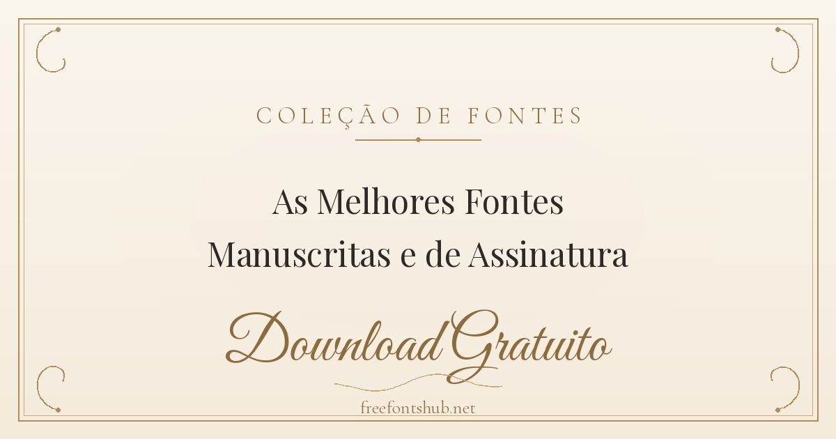 Melhores Fontes Manuscritas e de Assinatura para Download Gratuito
