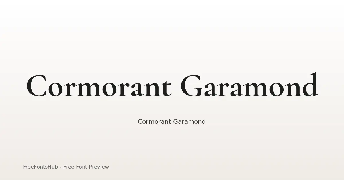 Cormorant Garamond